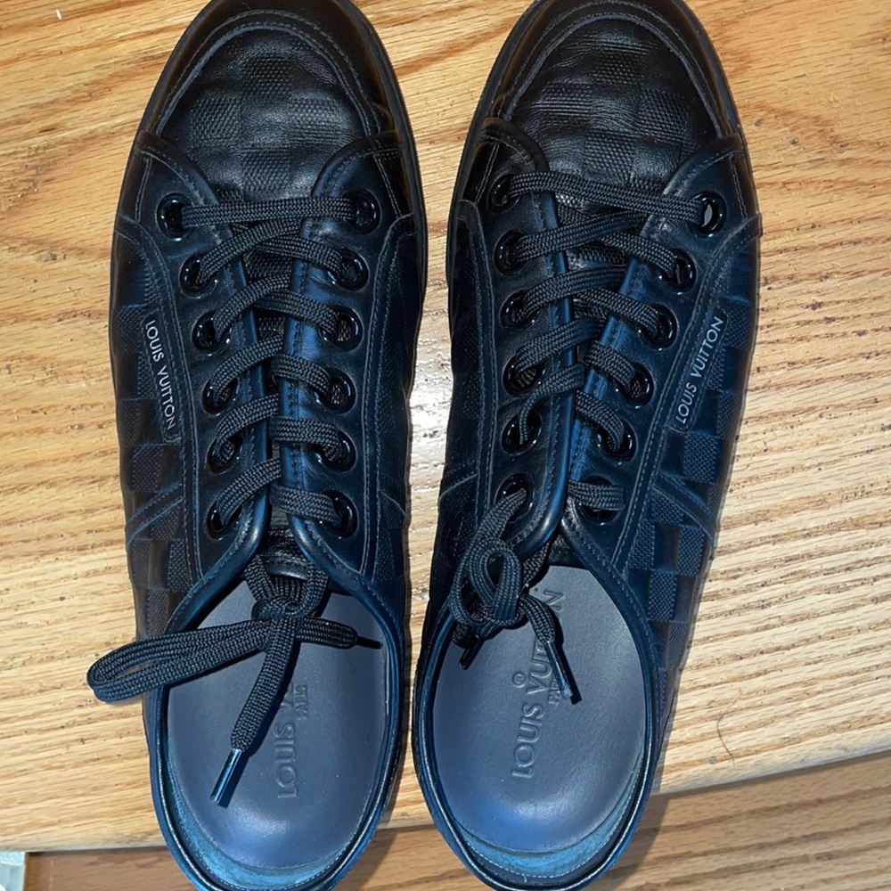 Louis Vuitton black Damier new  low top sneaker